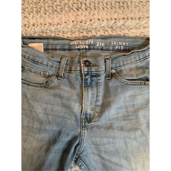 Levi’s 216 Denzien Skinny Fit Acid Washed Jeans - Picture 5 of 5